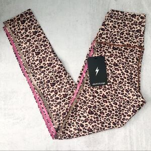 Electric Yoga Freedom Cheetah Leggings High Rise NEW